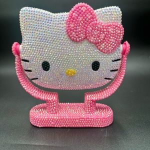 Hello Kitty rhinestone mirror stand